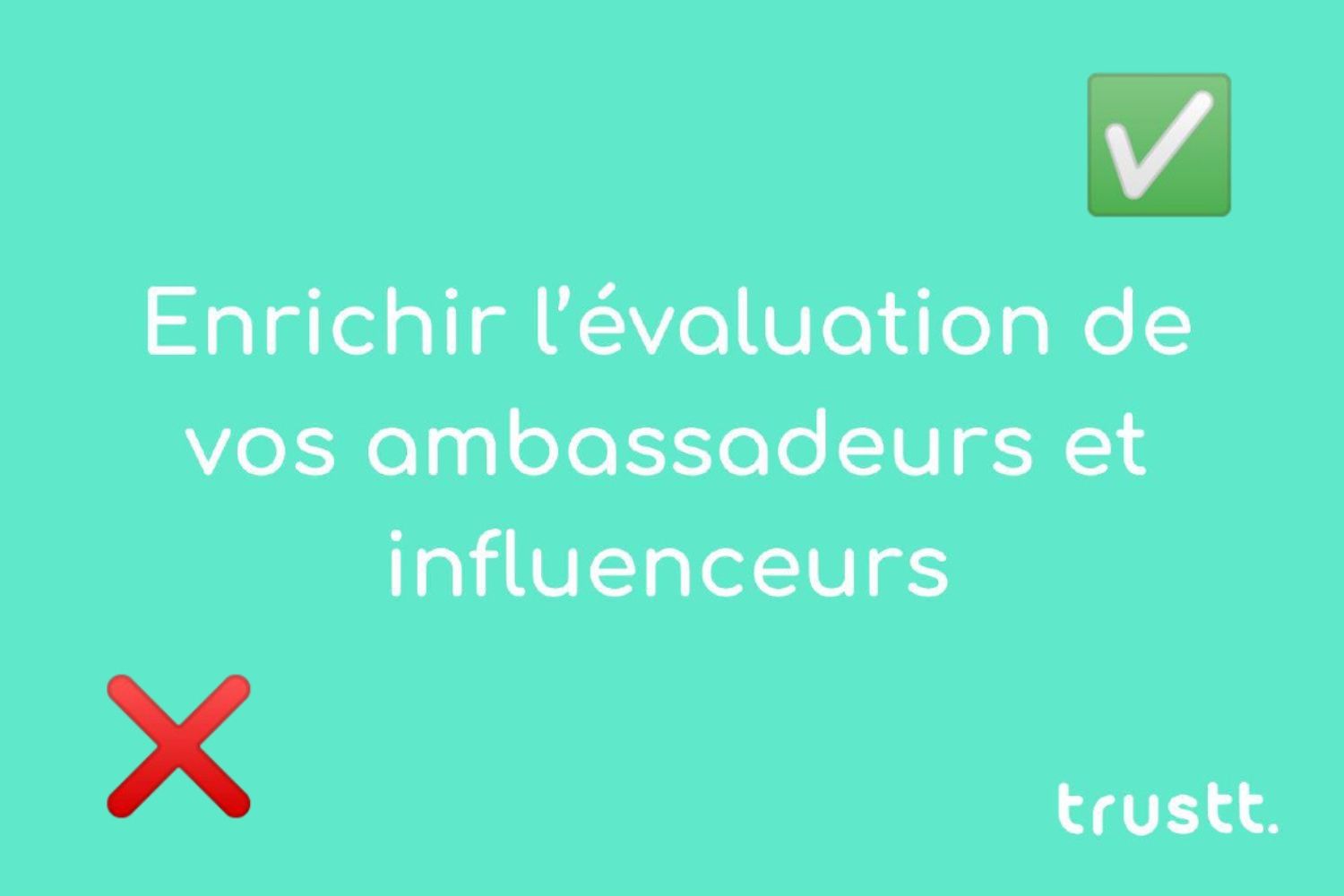 evaluation influenceurs