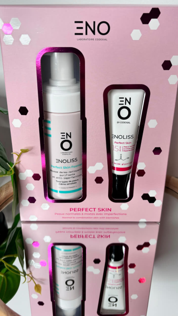 Publication Instagram d'une ambassadrice ENO : coffret Perfect Skin ENOLISS