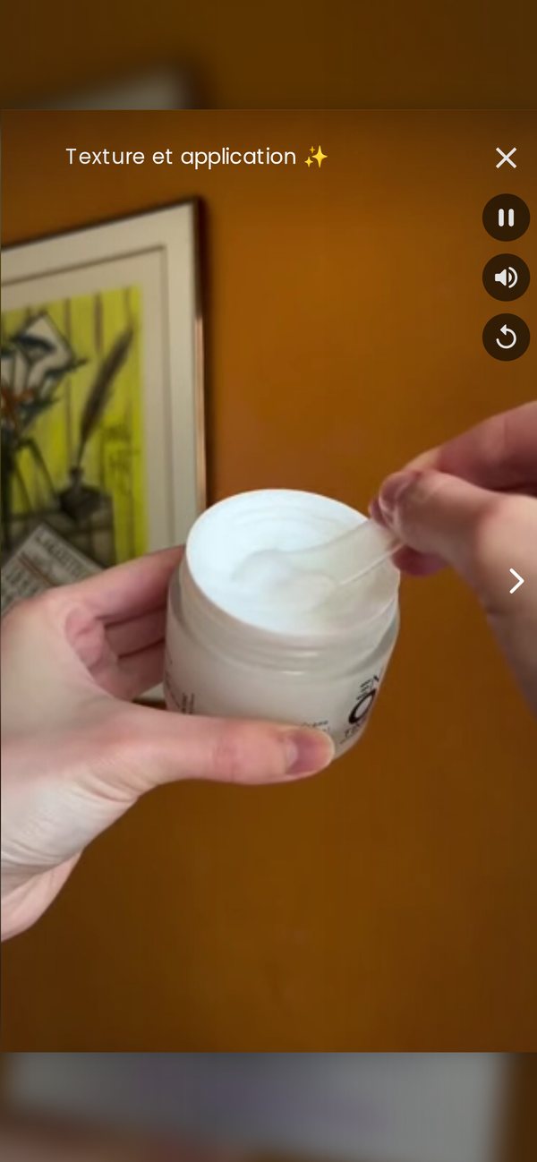 Story ENO montrant la texture et l’application du soin