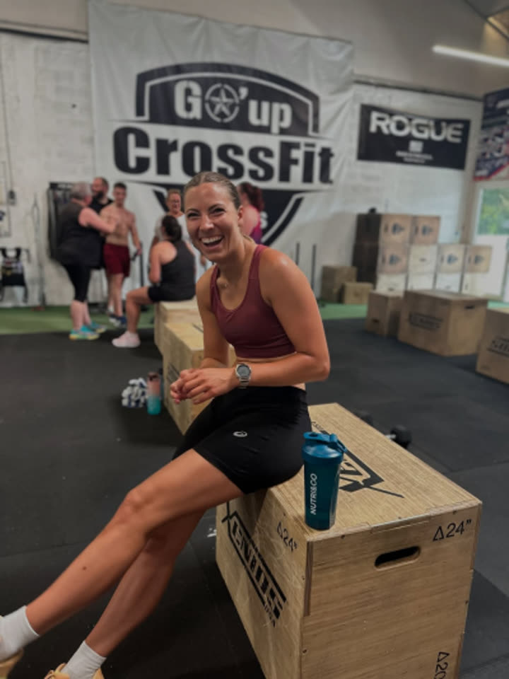 Instagram post by a Nutri&Co ambassador: pre-workout at the gym